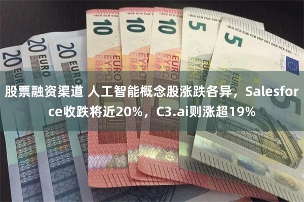股票融资渠道 人工智能概念股涨跌各异，Salesforce收跌将近20%，C3.ai则涨超19%