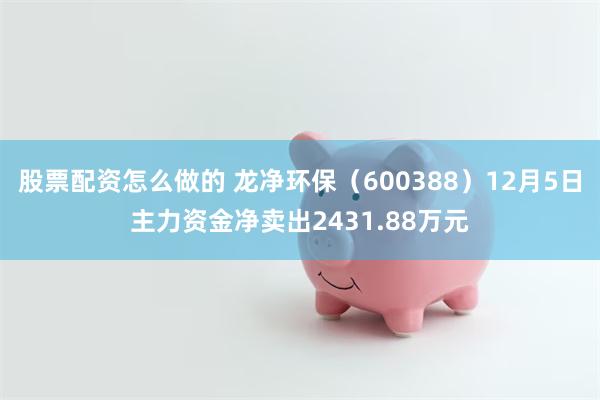 股票配资怎么做的 龙净环保（600388）12月5日主力资金净卖出2431.88万元